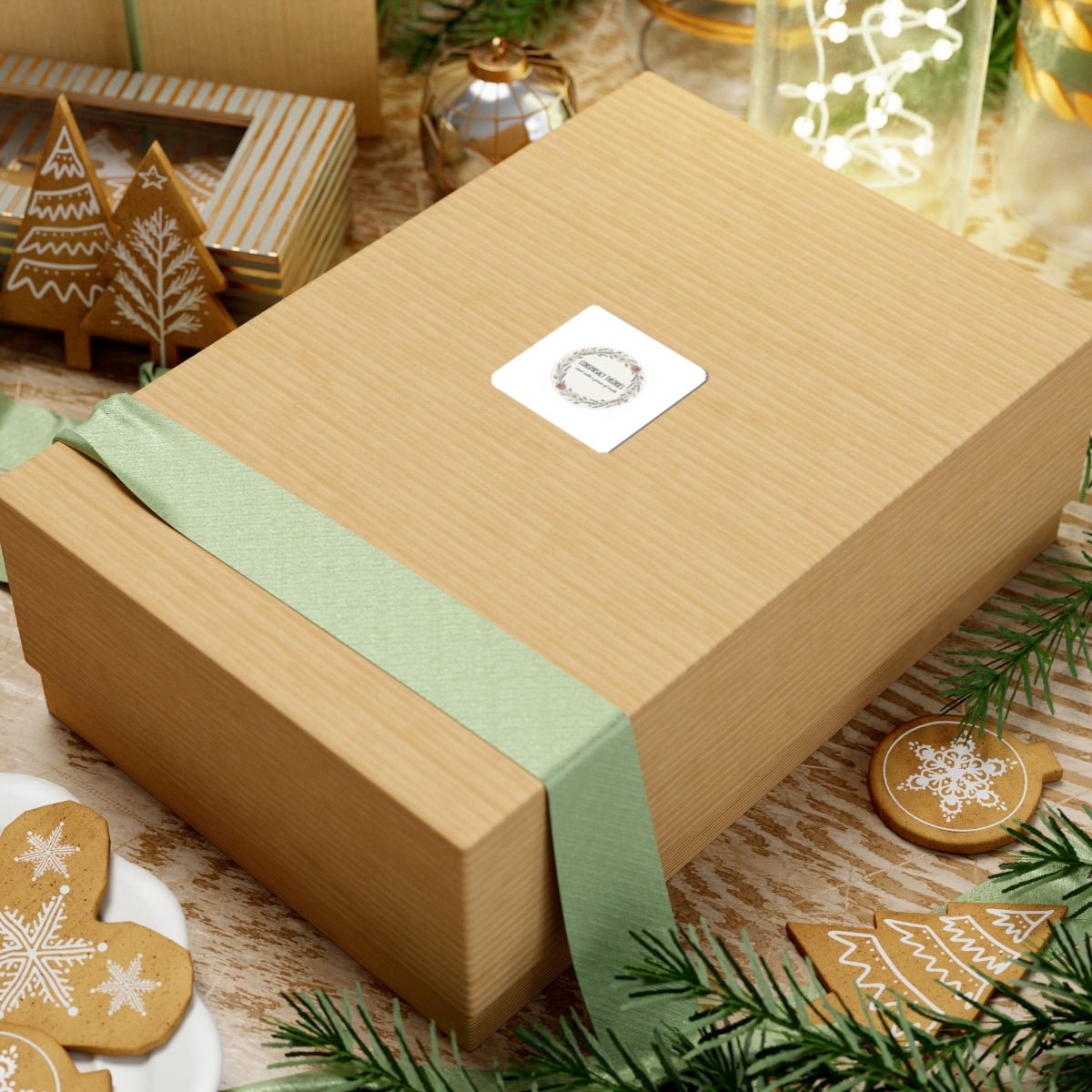 Conspiracy Theories Floral Sticker | Minimal Luxe Gold Accents