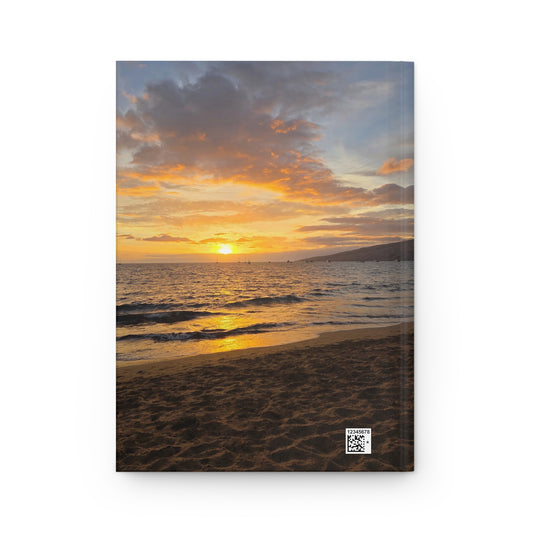 Hawaii Coastal and sunset--- Hardcover Journal