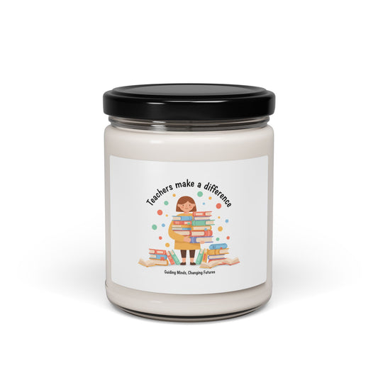 Teachers Make a Difference Soy Candle, Made in USA | Shop Local, Artisan