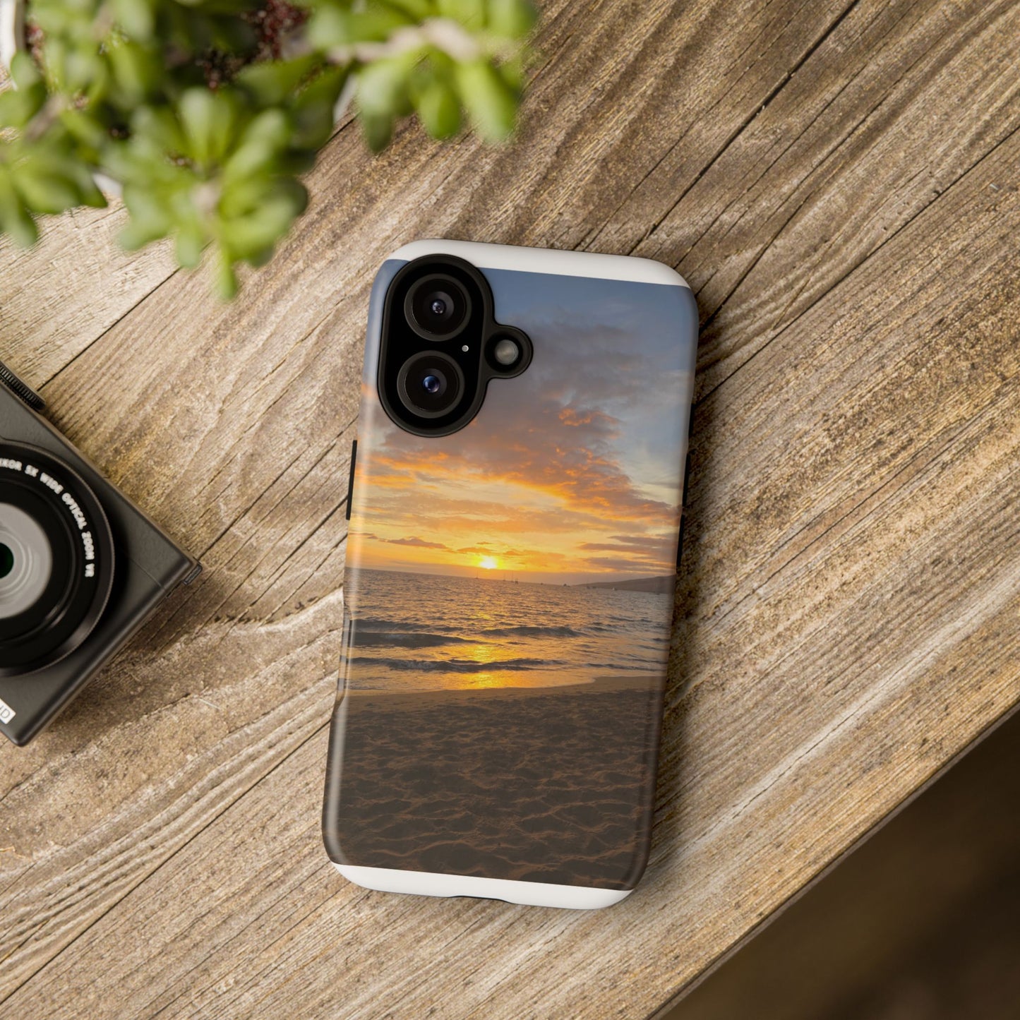Sunset Beach Tough Phone Case — Durable Sunset Ocean Phone Cover