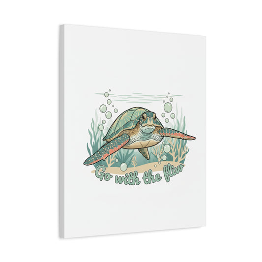 Go with the Flow Turtle Canvas