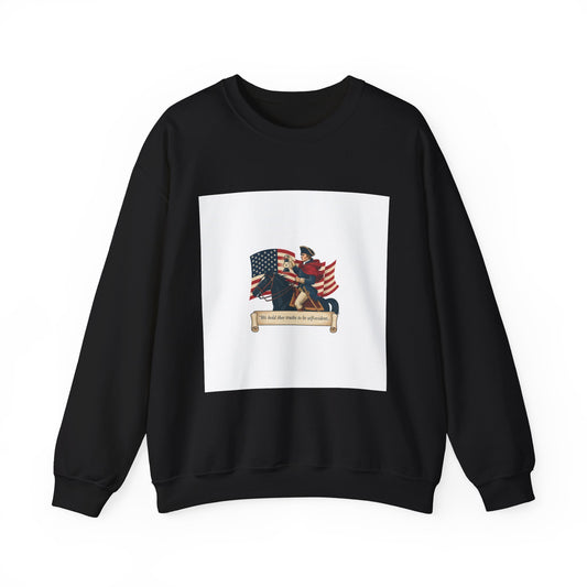 Patriotic Vintage Crest Sweatshirt | nature vibes, minimal