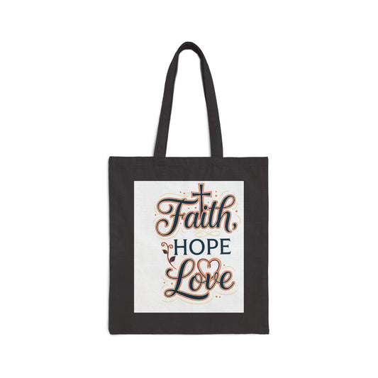 Faith Hope Love --tote