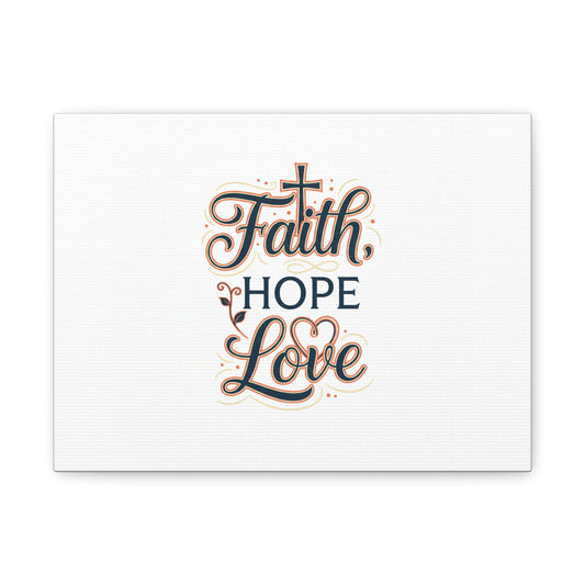 Faith Hope Love canvas, wall art