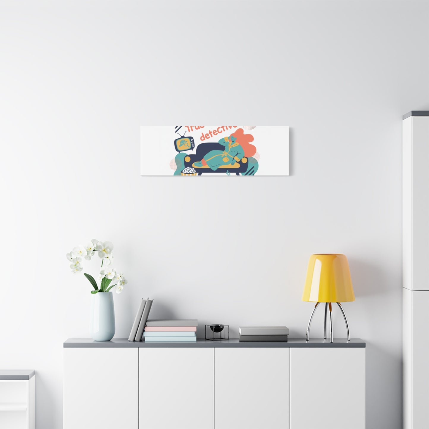 True Crime Sofa Detective Canvas