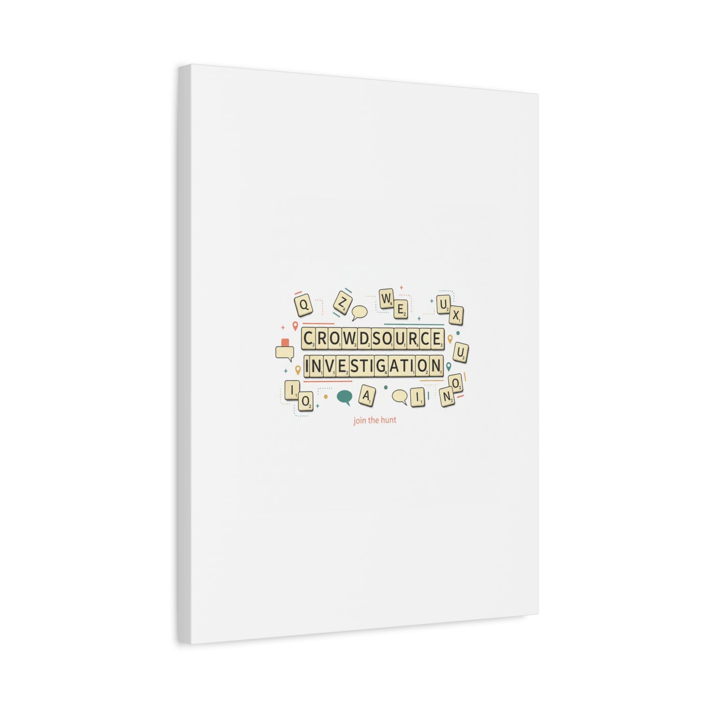 Crowdsource Investigation Canvas | Pixel Art, Gaming UI Wall Art