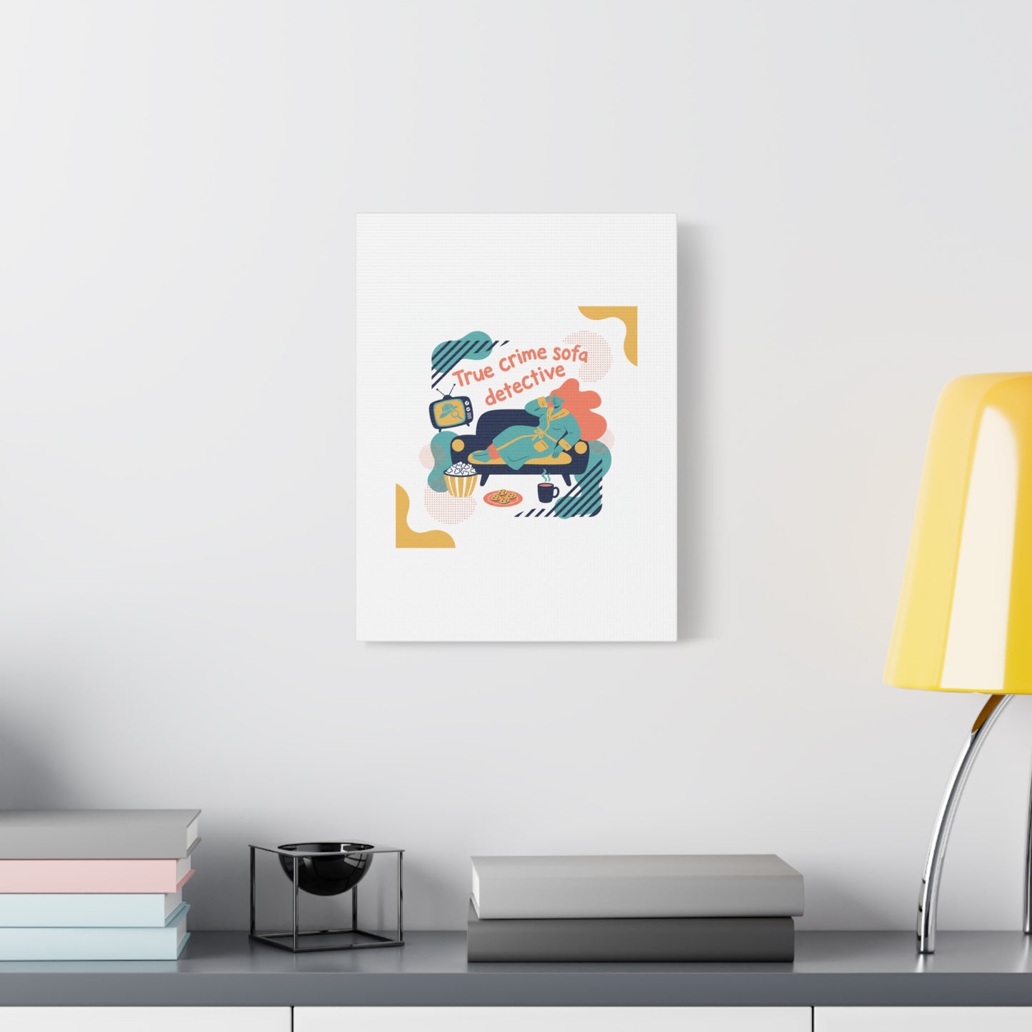 True Crime Sofa Detective Canvas