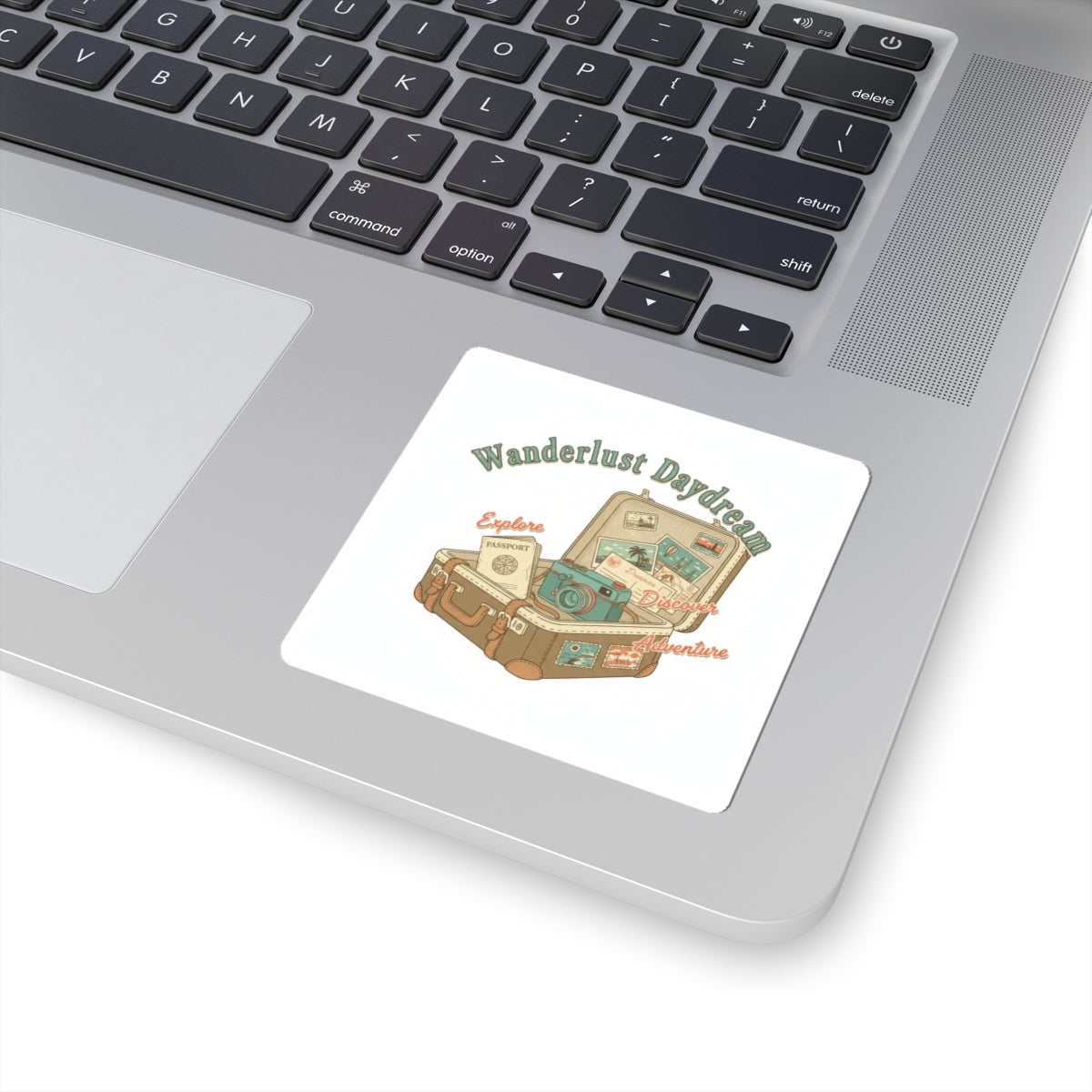 Wanderlust Daydream passport stamp travel stickers | Retro travel postcard vibe