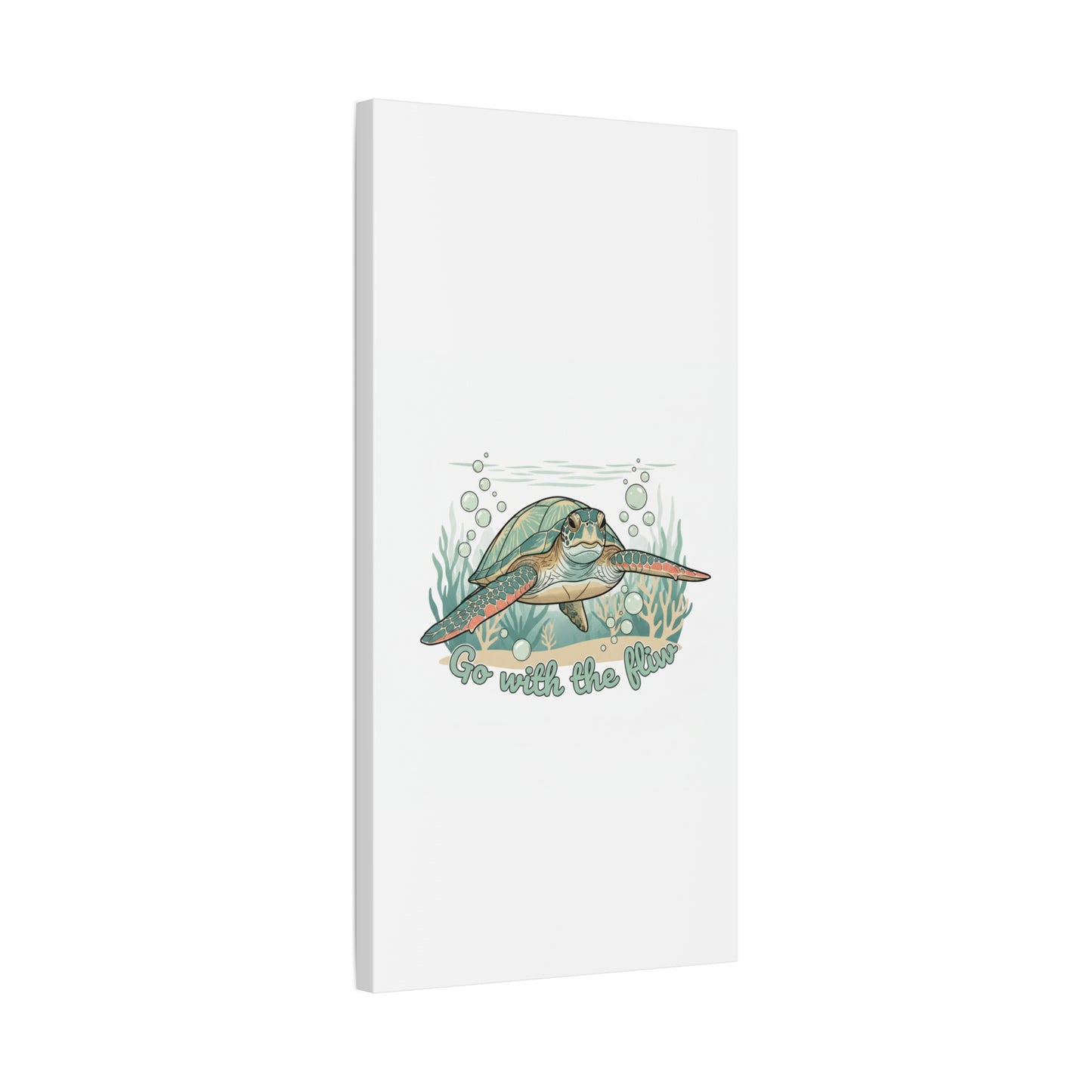 Go with the Flow Turtle Canvas