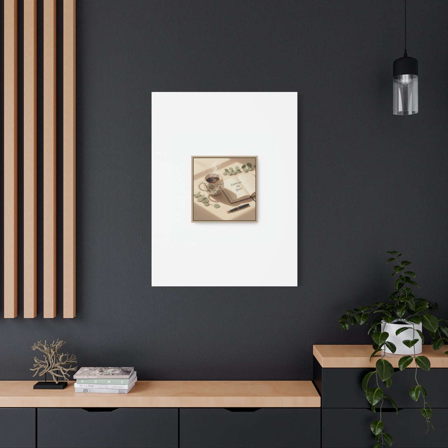 embrace the quiet canvas | morning routine art, sunrise decor