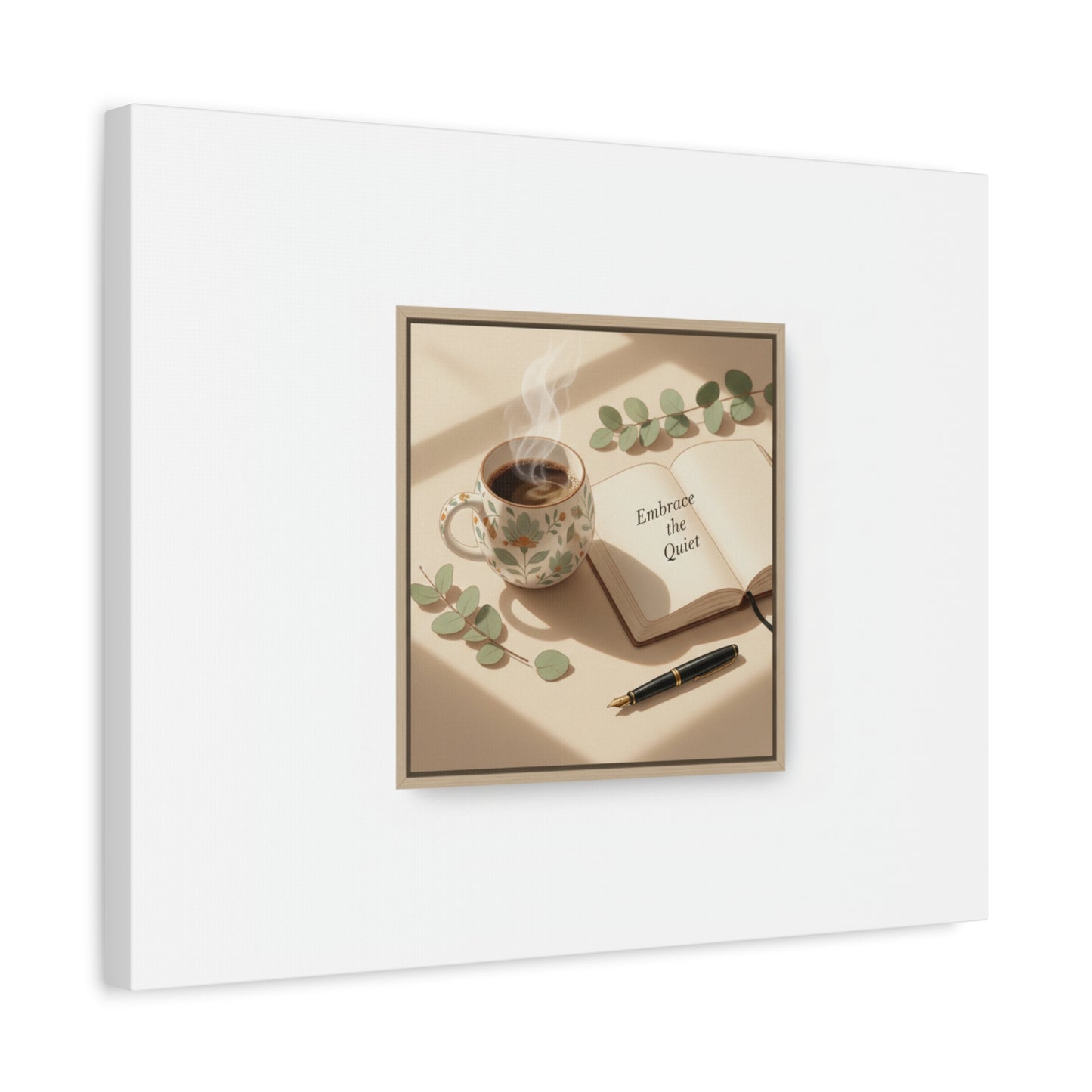 embrace the quiet canvas | morning routine art, sunrise decor