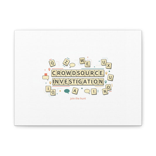 Crowdsource Investigation Canvas | Pixel Art, Gaming UI Wall Art