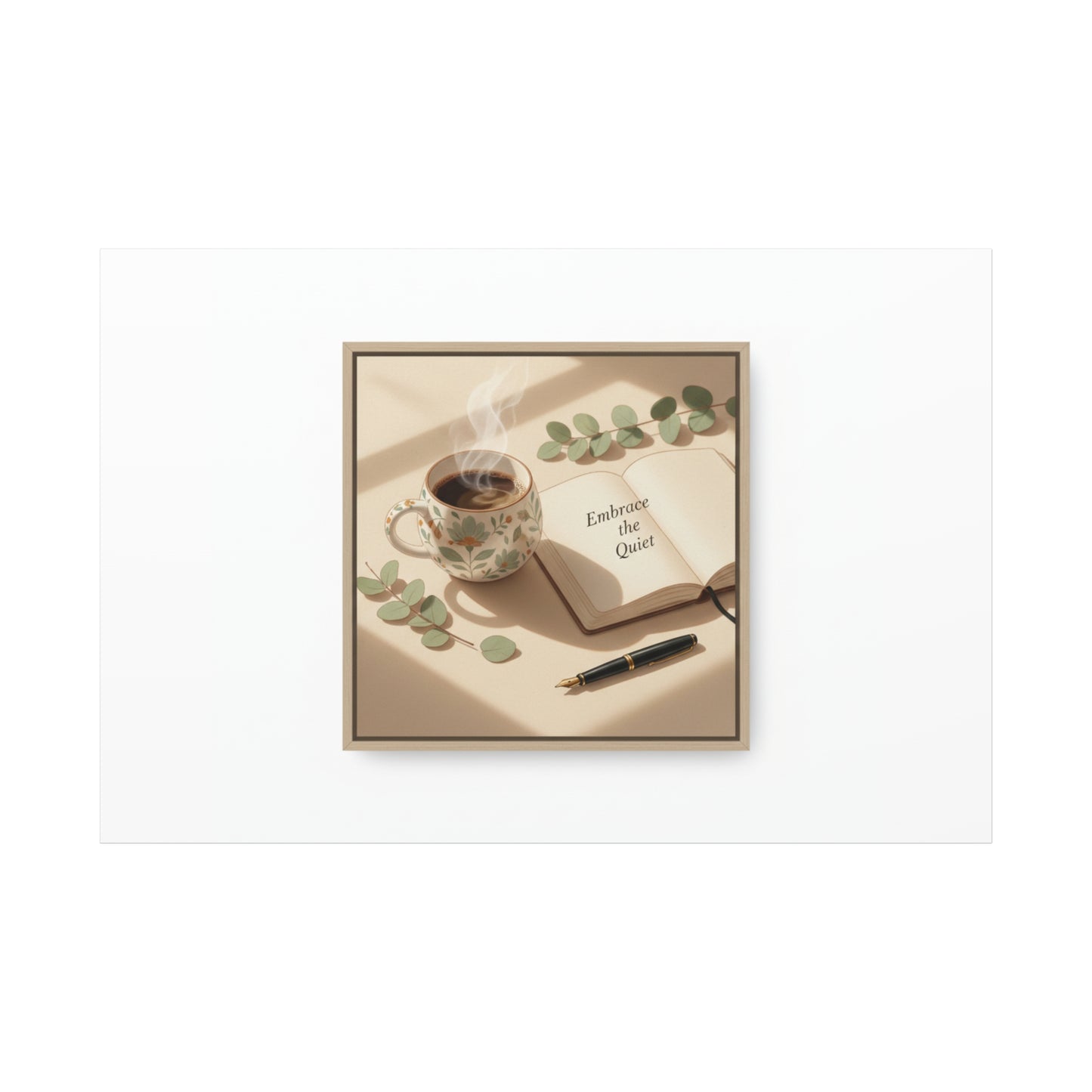 embrace the quiet canvas | morning routine art, sunrise decor
