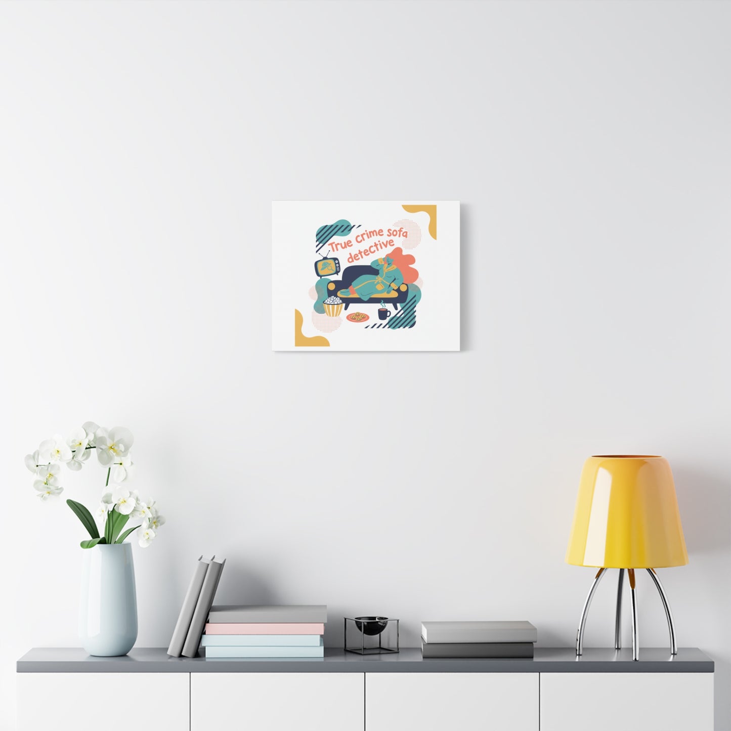 True Crime Sofa Detective Canvas