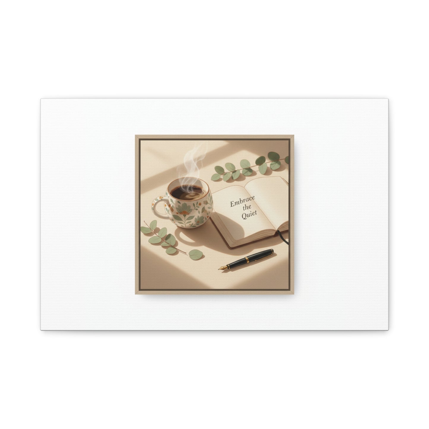 embrace the quiet canvas | morning routine art, sunrise decor