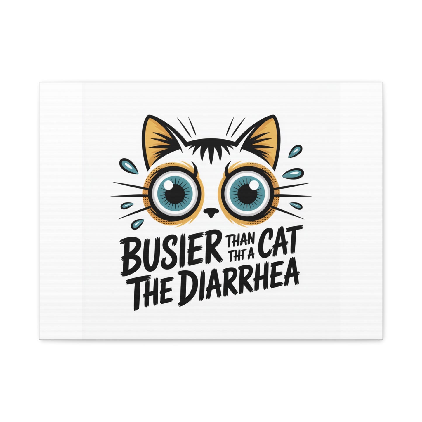Humorous Cat  Canvas Wall Art