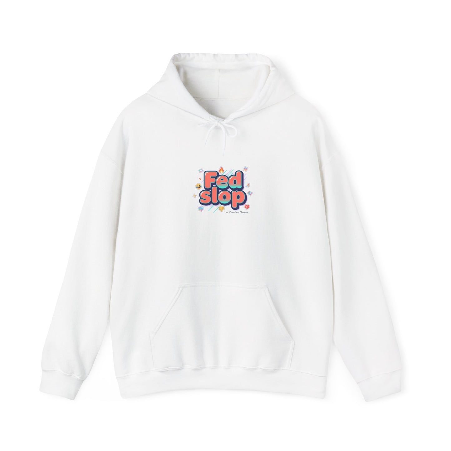 Fed Slop Retro Bubble Logo Hoodie | internet lingo, slang hoodie