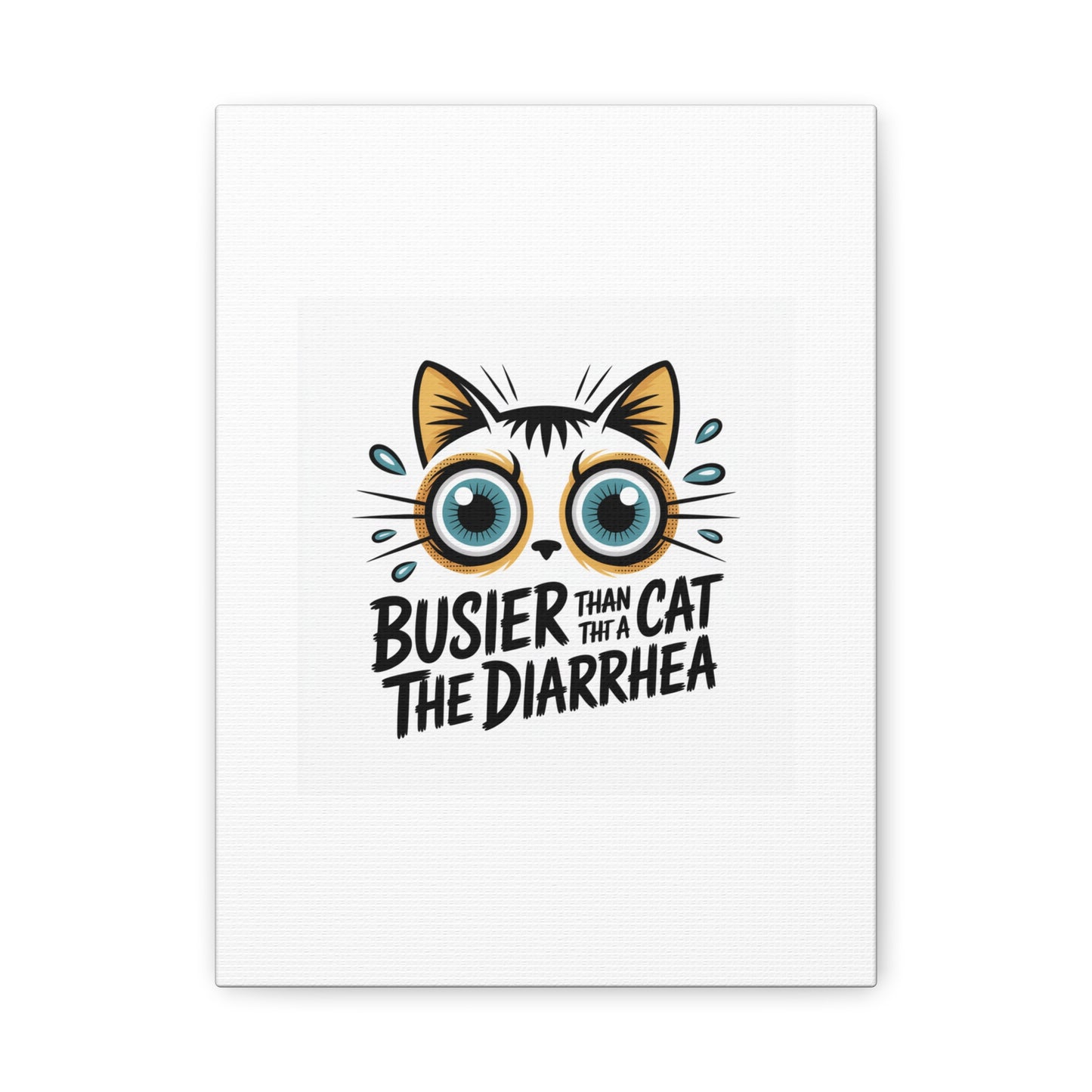 Humorous Cat  Canvas Wall Art
