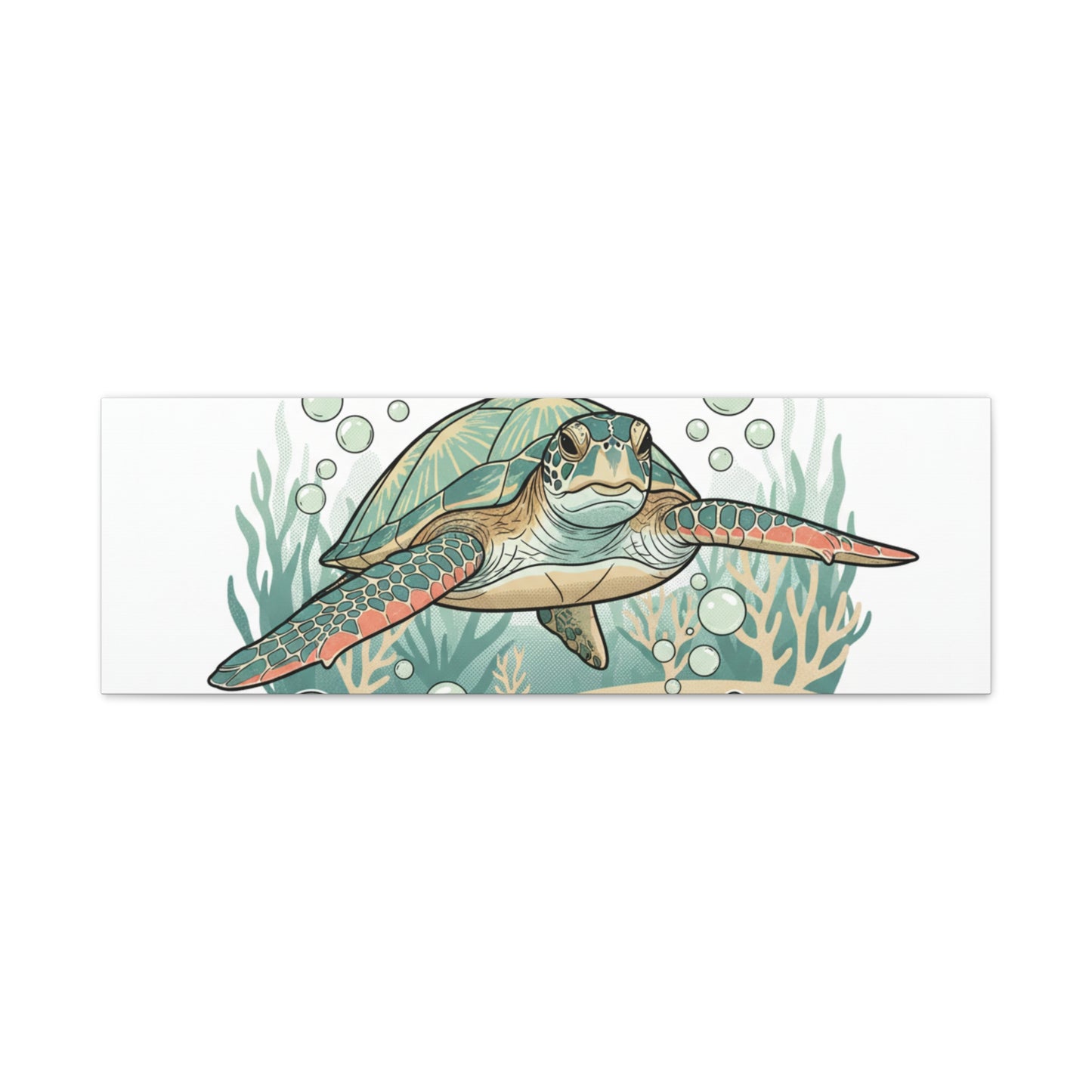 Go with the Flow Turtle Canvas