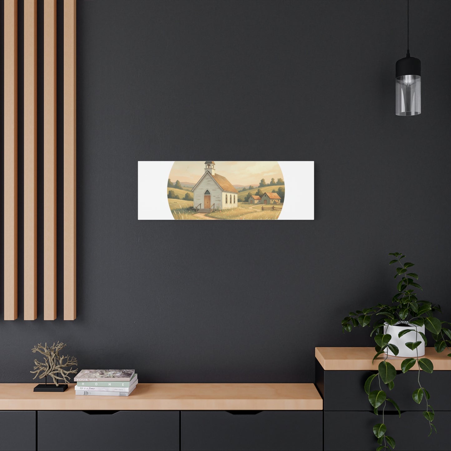 Country Church Matte Canvas, Stretched, 1.25"