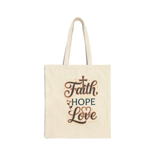 Faith Hope Love --tote