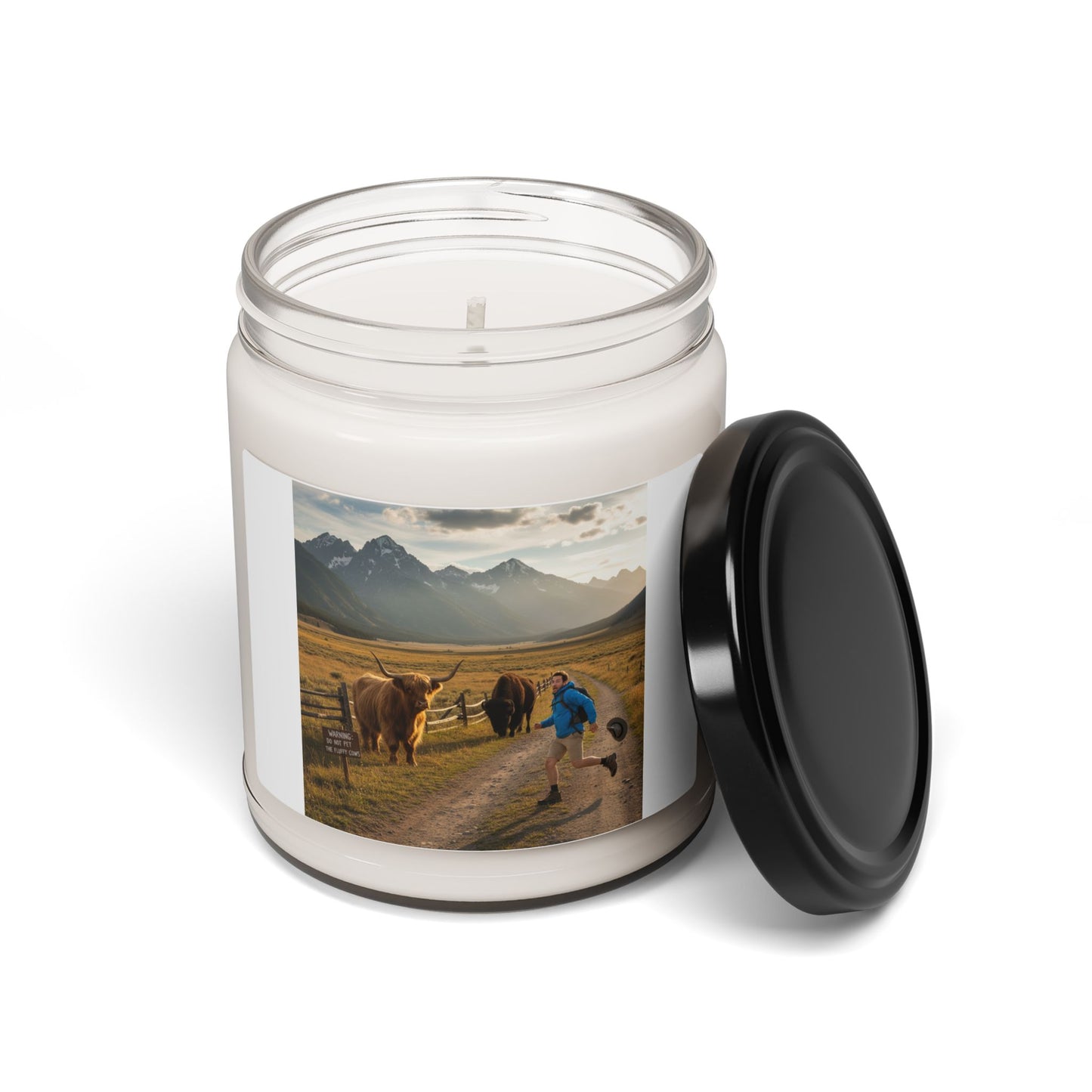 Chased by buffalo Quote Candle | Scented Soy Candle, 9oz