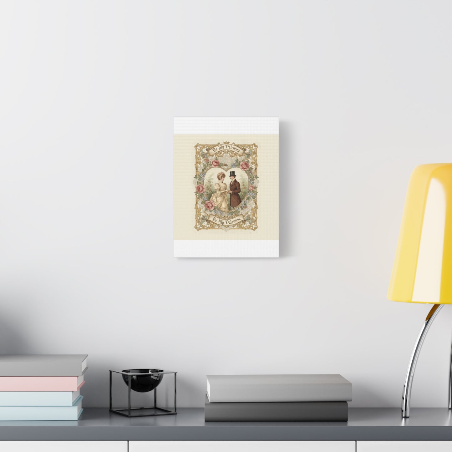 Victorian Valentine Print Canvas | Retro Americana, Vintage Romance