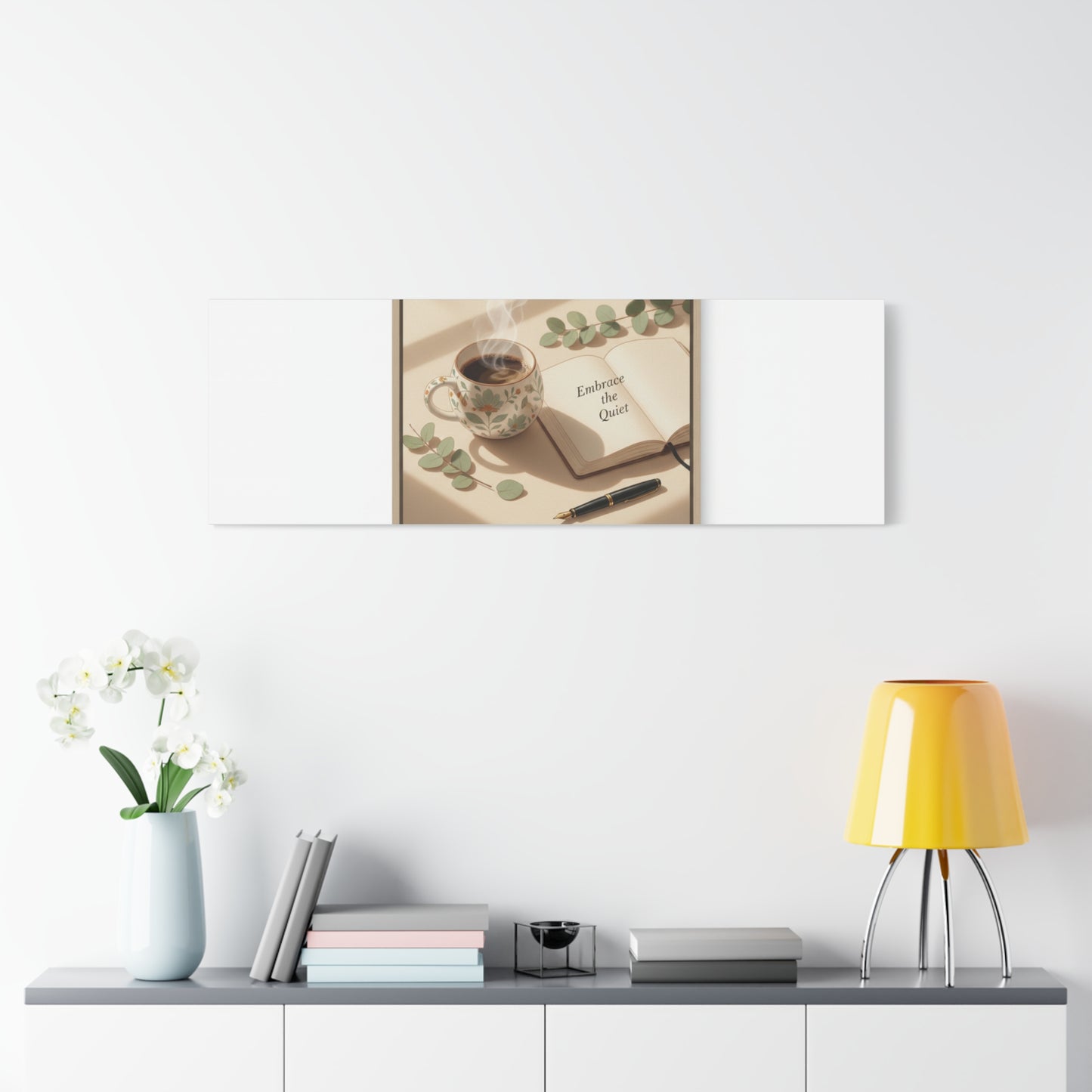 embrace the quiet canvas | morning routine art, sunrise decor