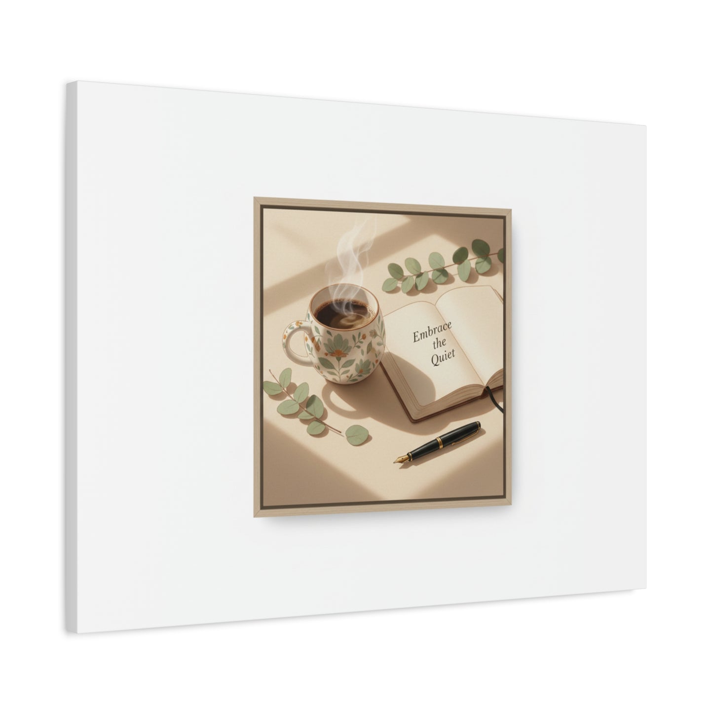 embrace the quiet canvas | morning routine art, sunrise decor