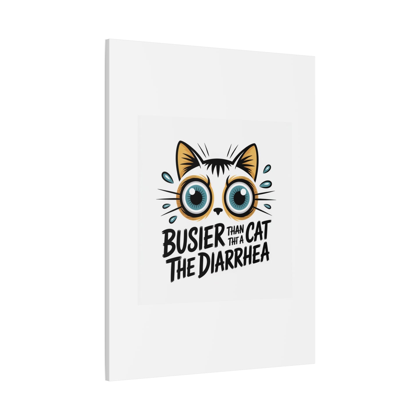 Humorous Cat  Canvas Wall Art