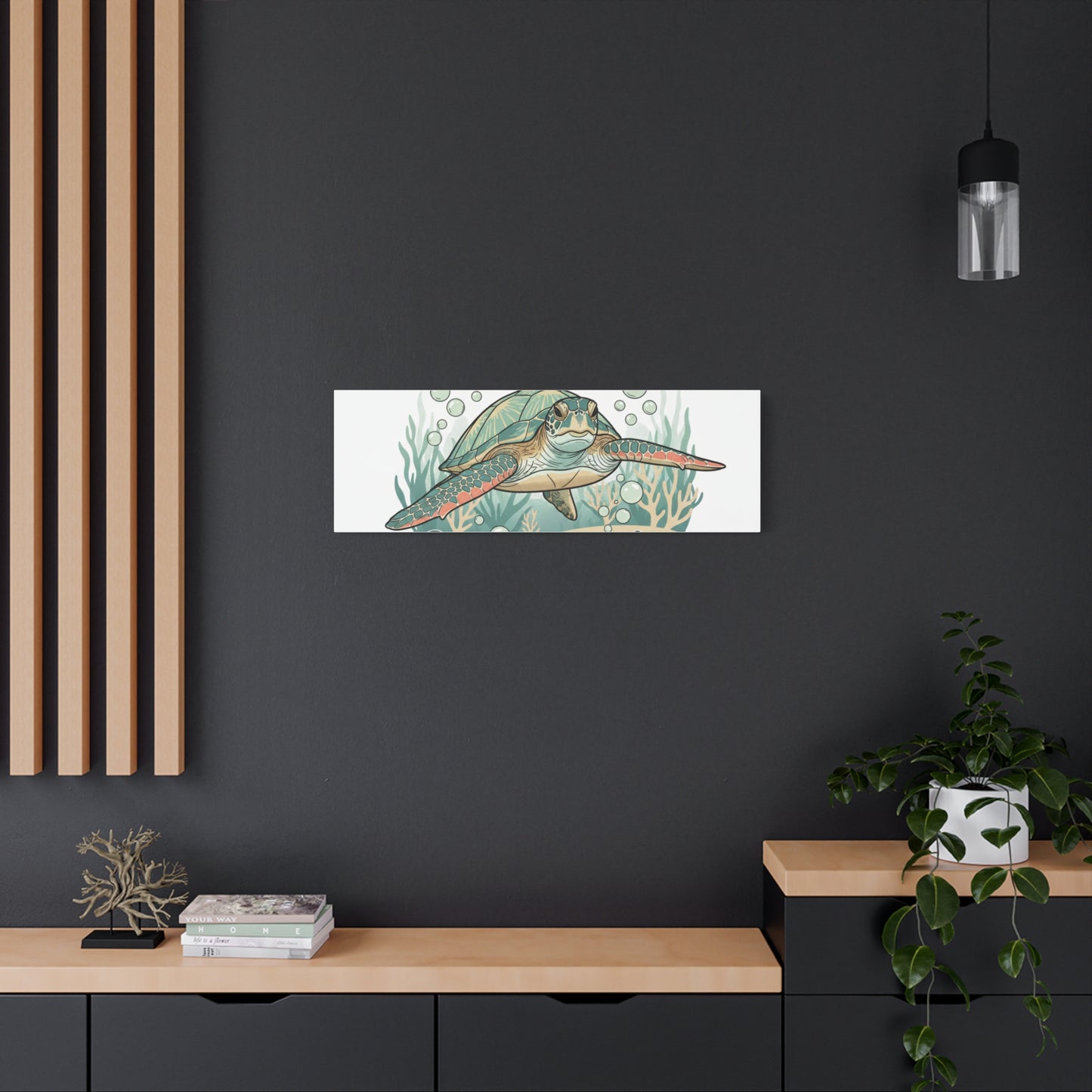 Go with the Flow Turtle Canvas