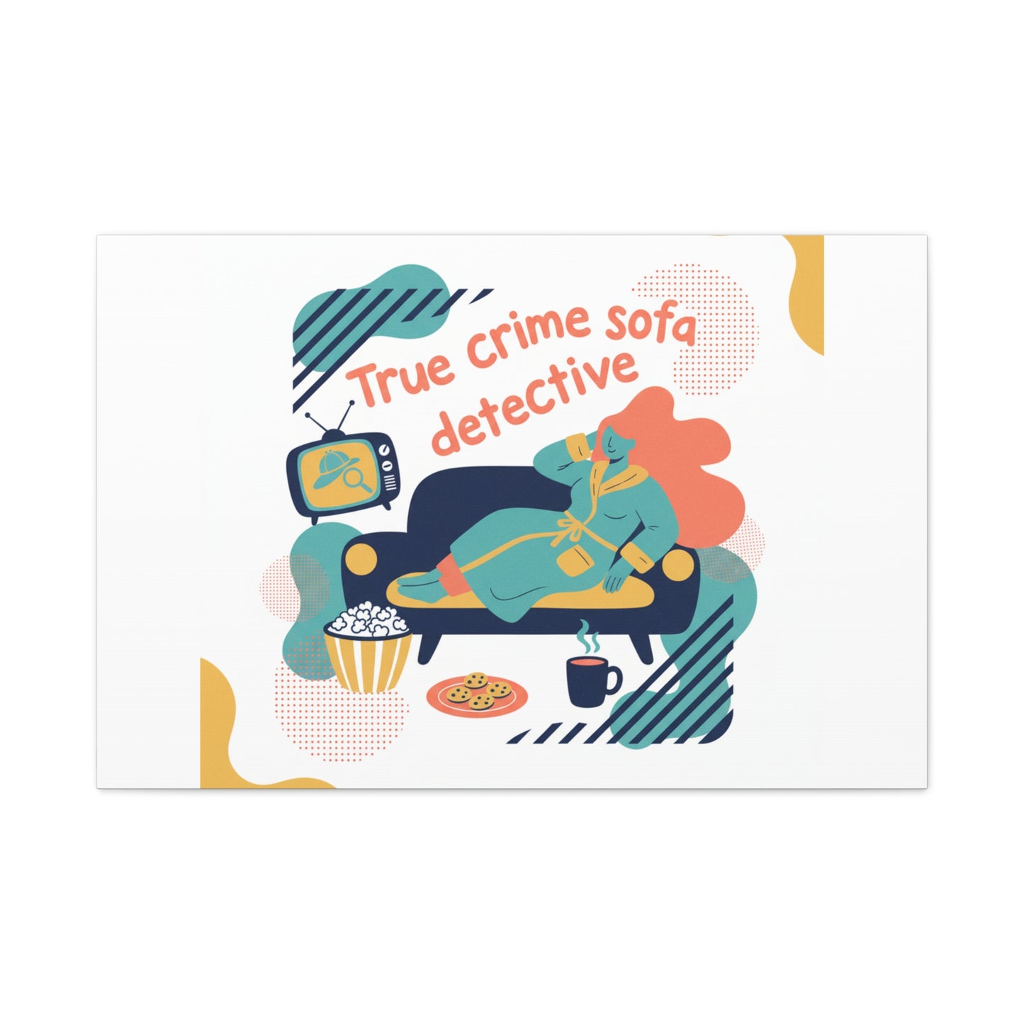 True Crime Sofa Detective Canvas