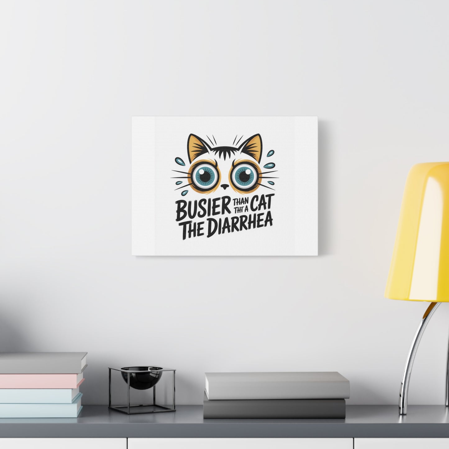 Humorous Cat  Canvas Wall Art