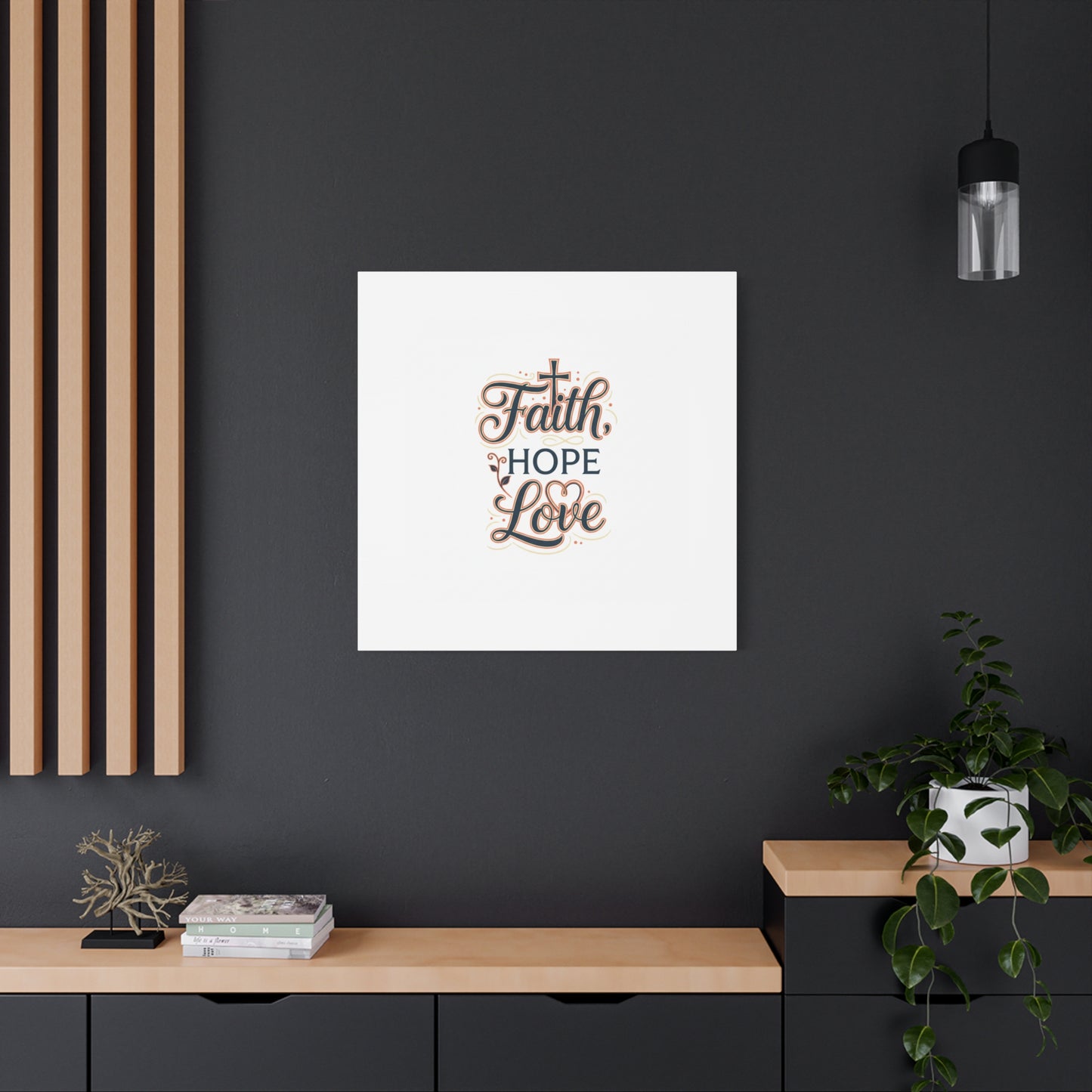 Faith Hope Love canvas, wall art