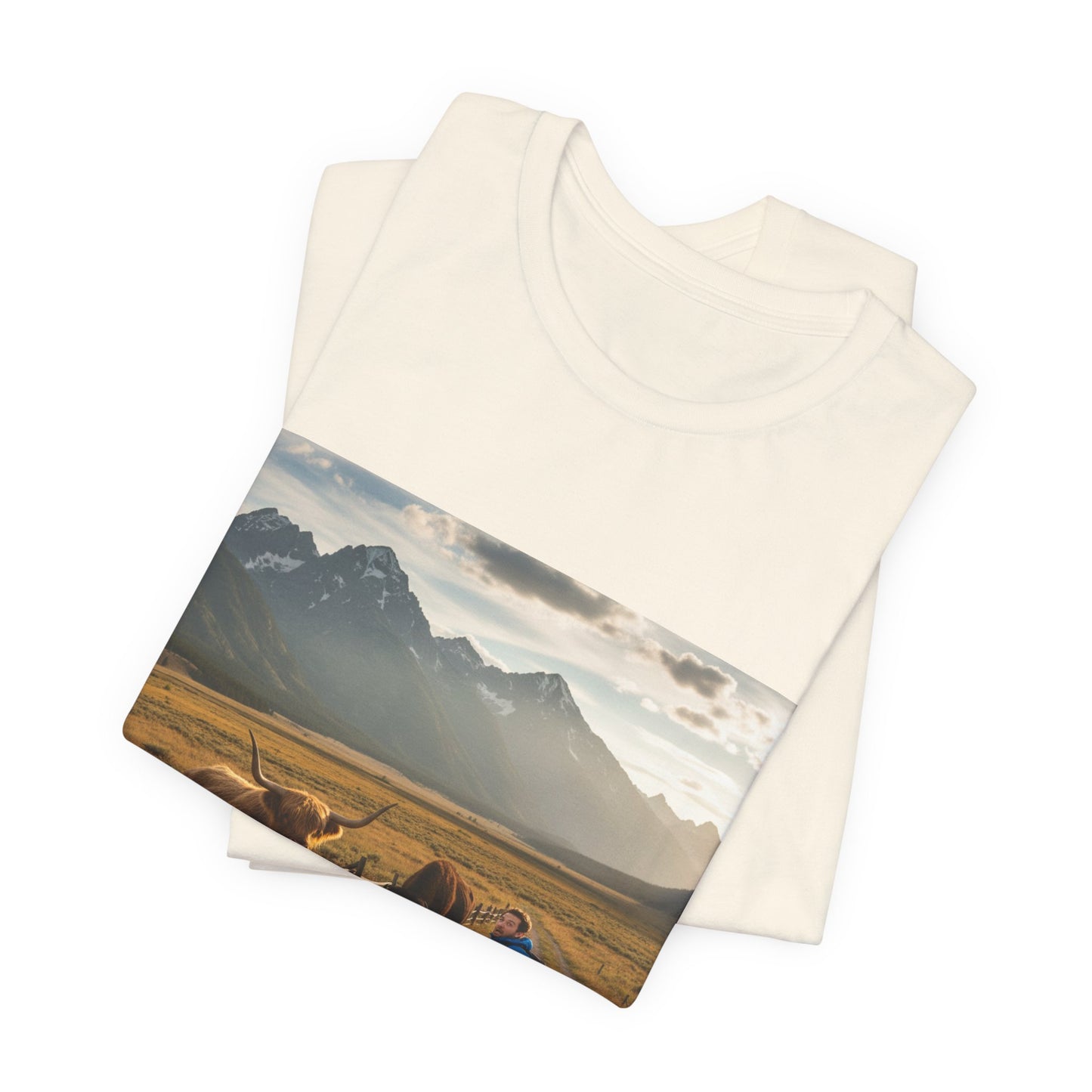 Chased by a Buffalo tee | cute sarcasm shirt, friendly sarcasm design