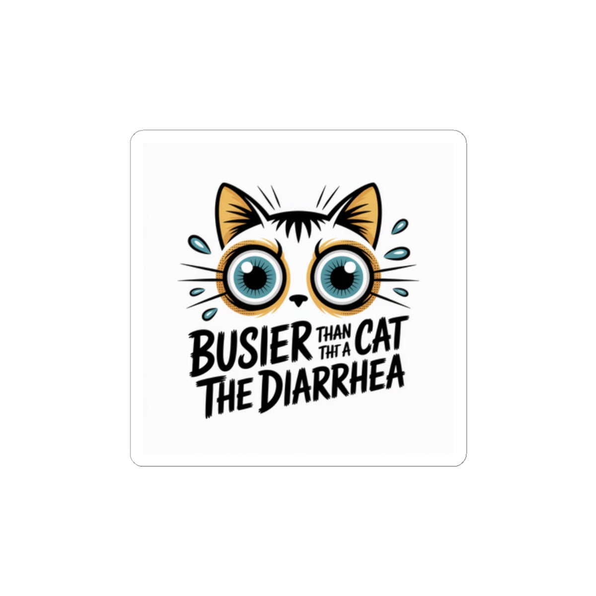 Funny cat stickers