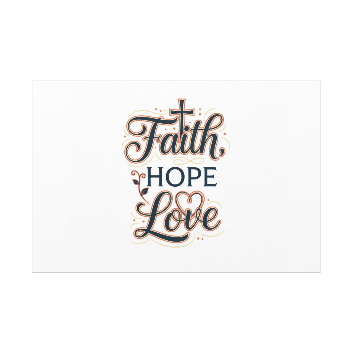 Faith Hope Love canvas, wall art