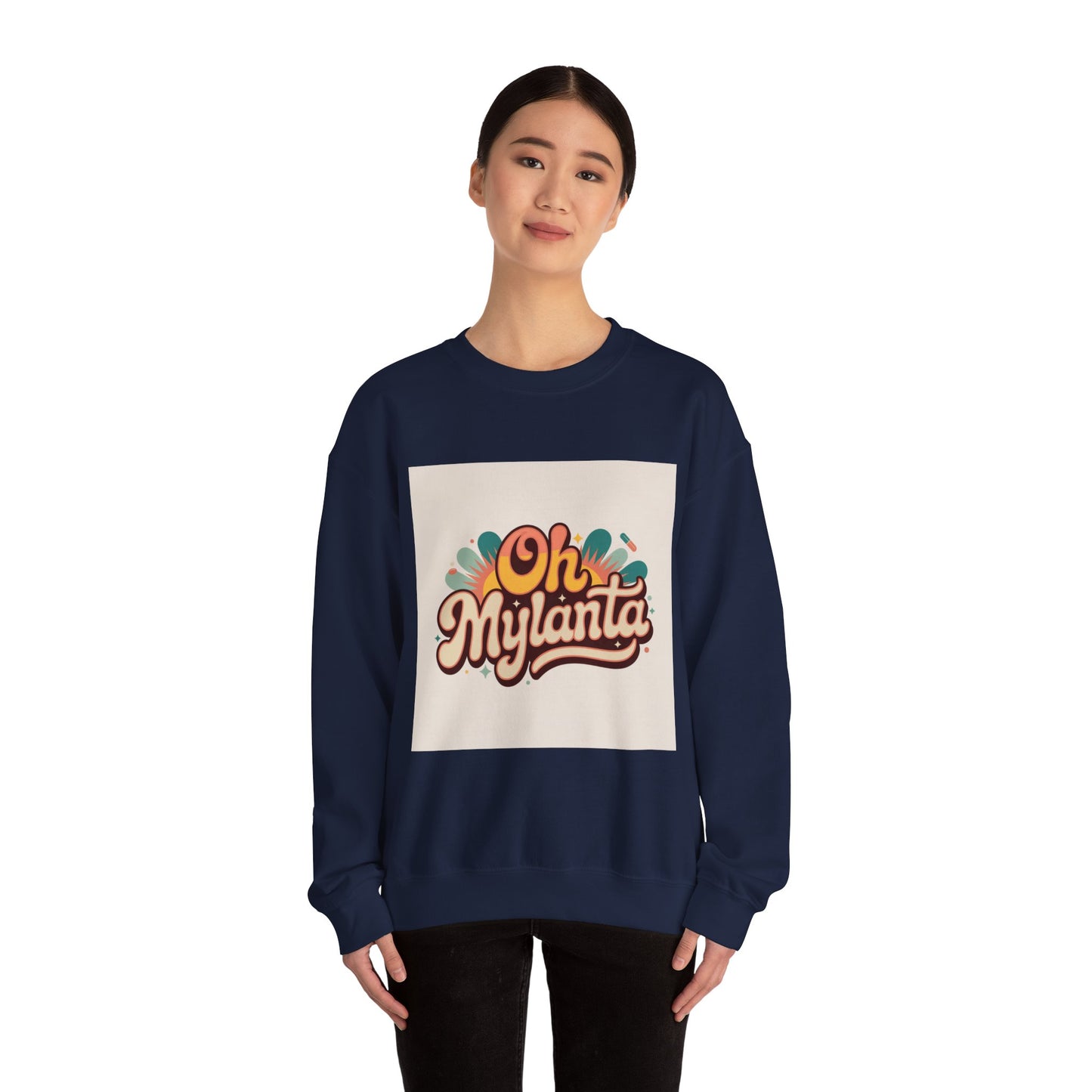 Oh Mylanta Retro Script Crewneck Sweatshirt |