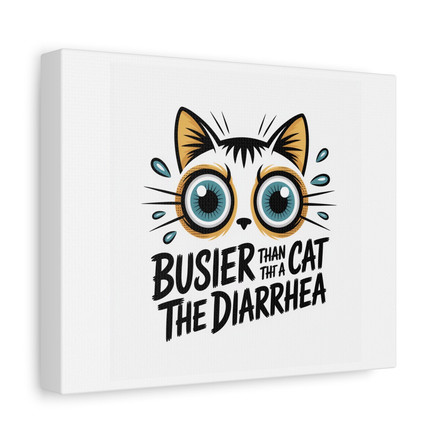 Humorous Cat  Canvas Wall Art