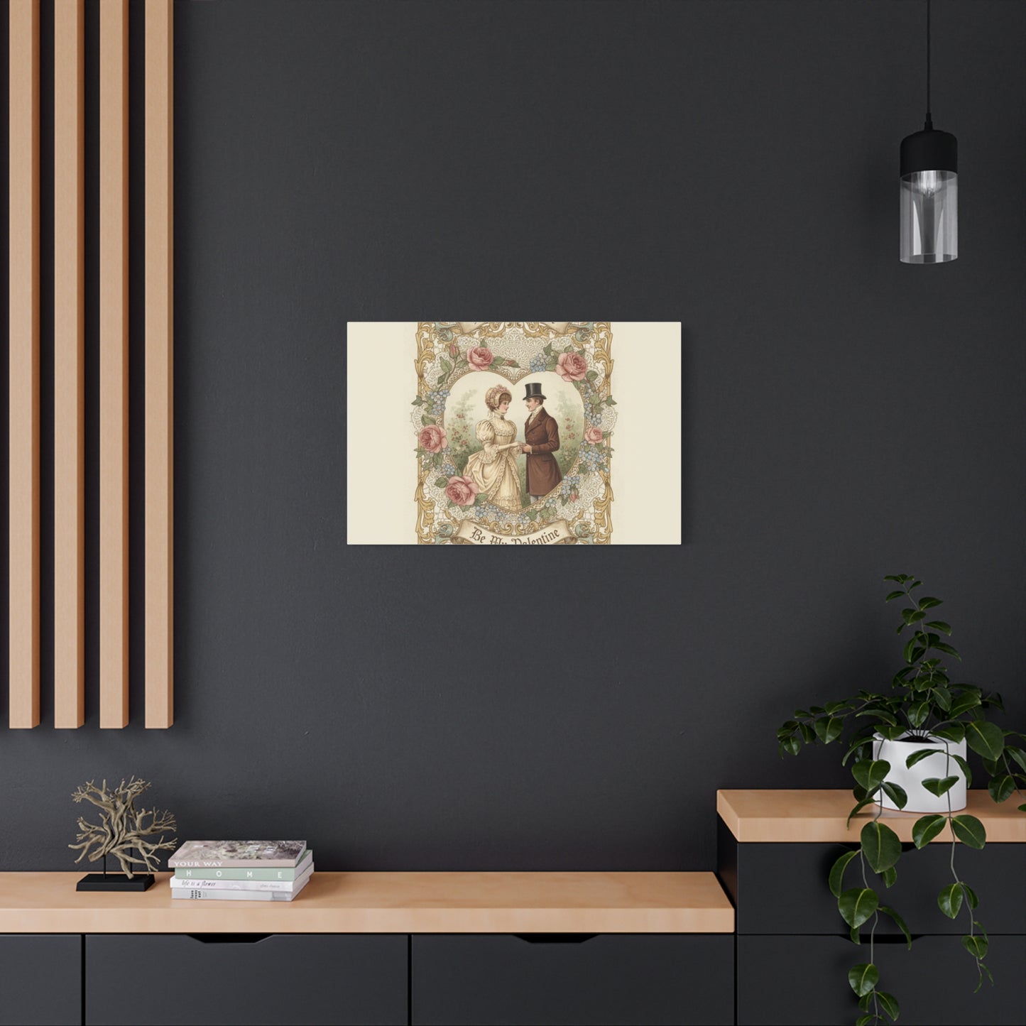 Victorian Valentine Print Canvas | Retro Americana, Vintage Romance