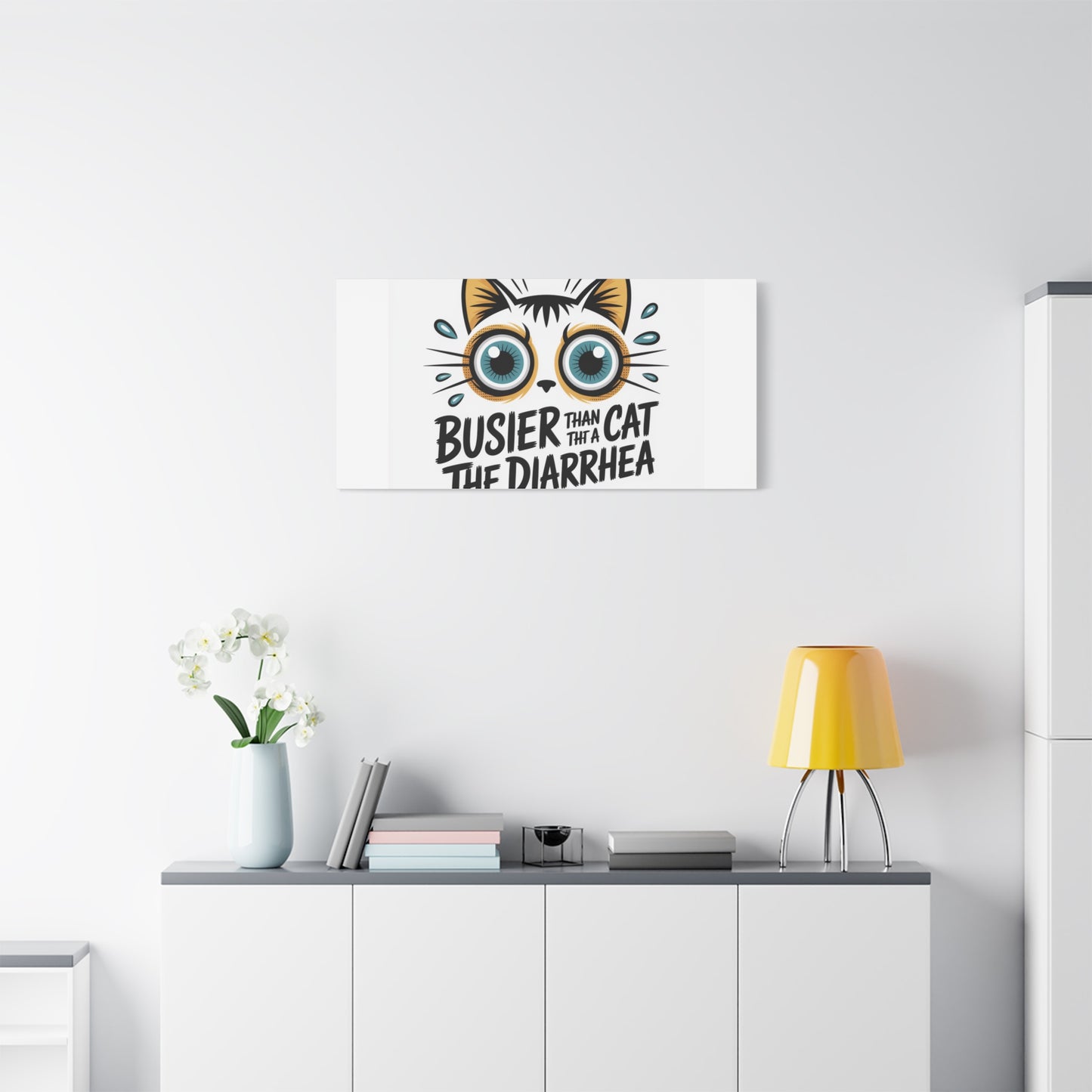 Humorous Cat  Canvas Wall Art