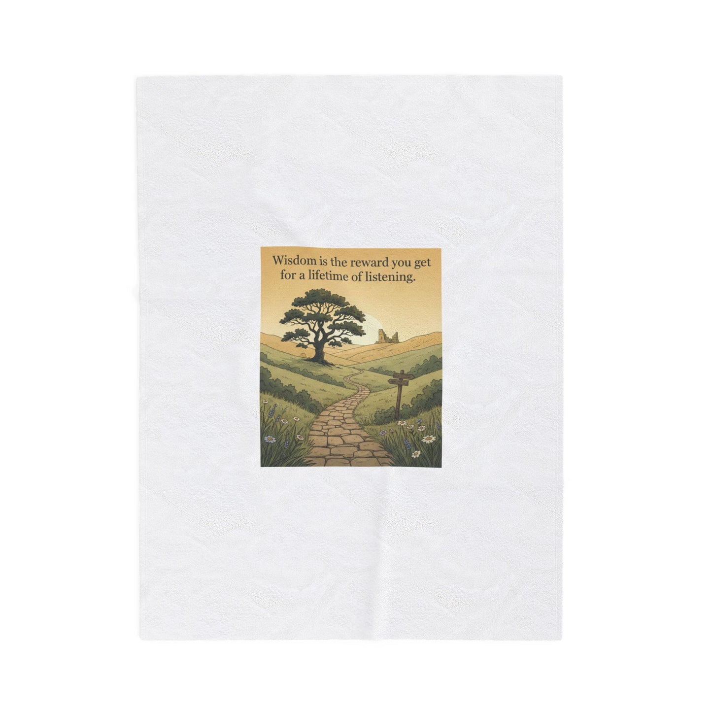 Wisdom quote blanket