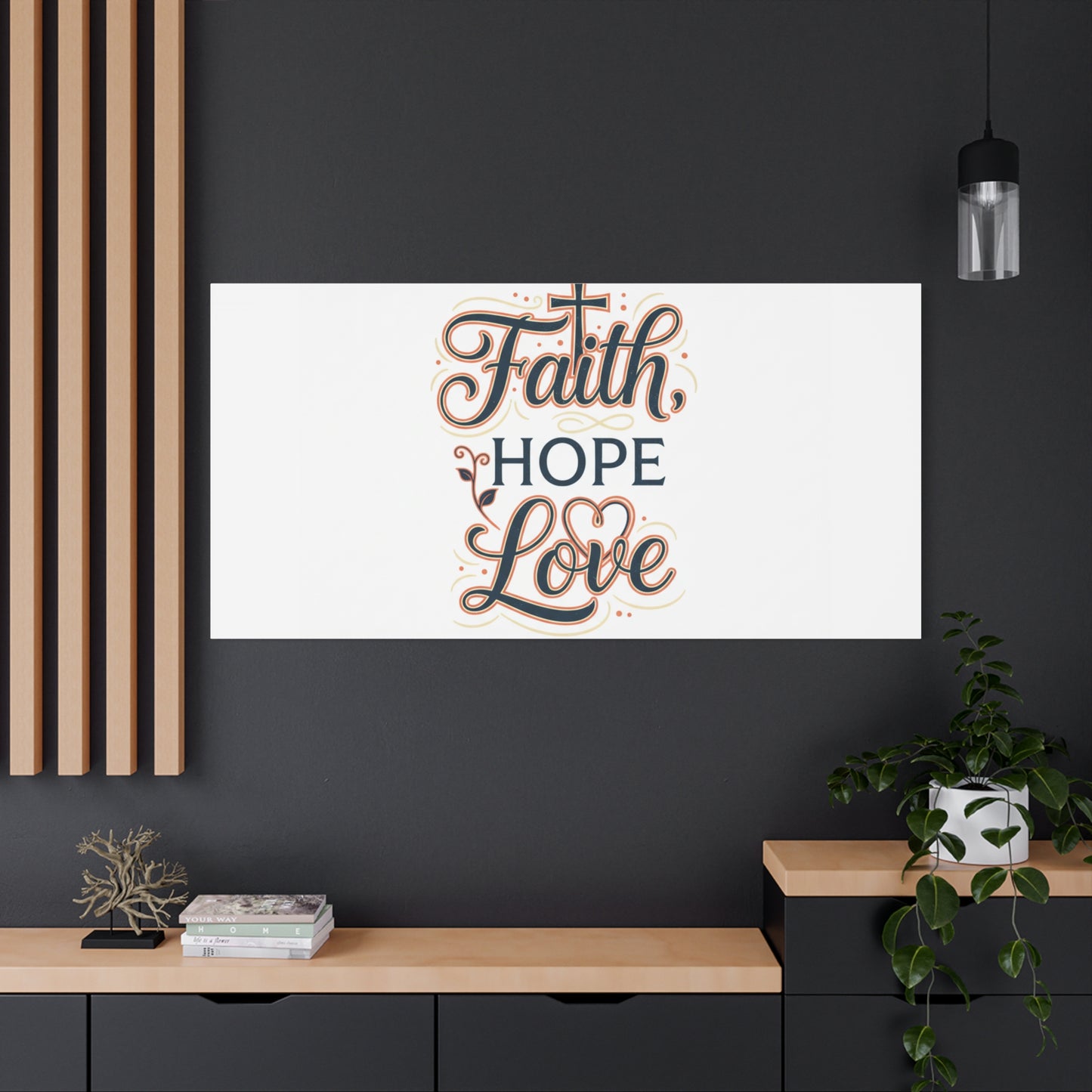 Faith Hope Love canvas, wall art