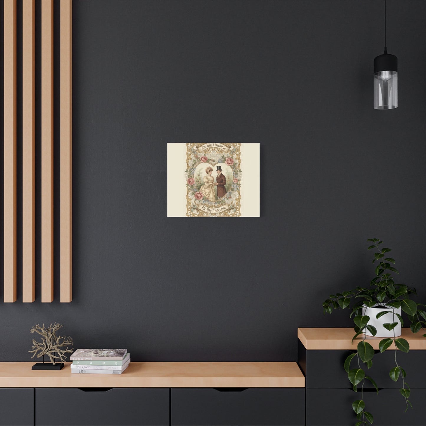 Victorian Valentine Print Canvas | Retro Americana, Vintage Romance