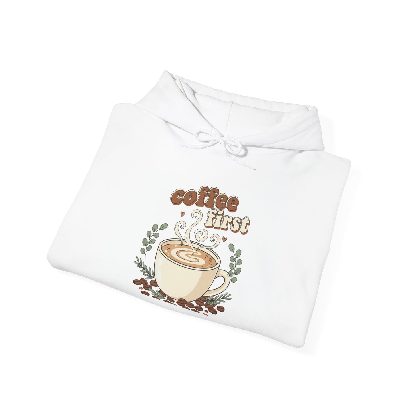 coffee first Hoodie | coffee aesthetic, espresso illustration