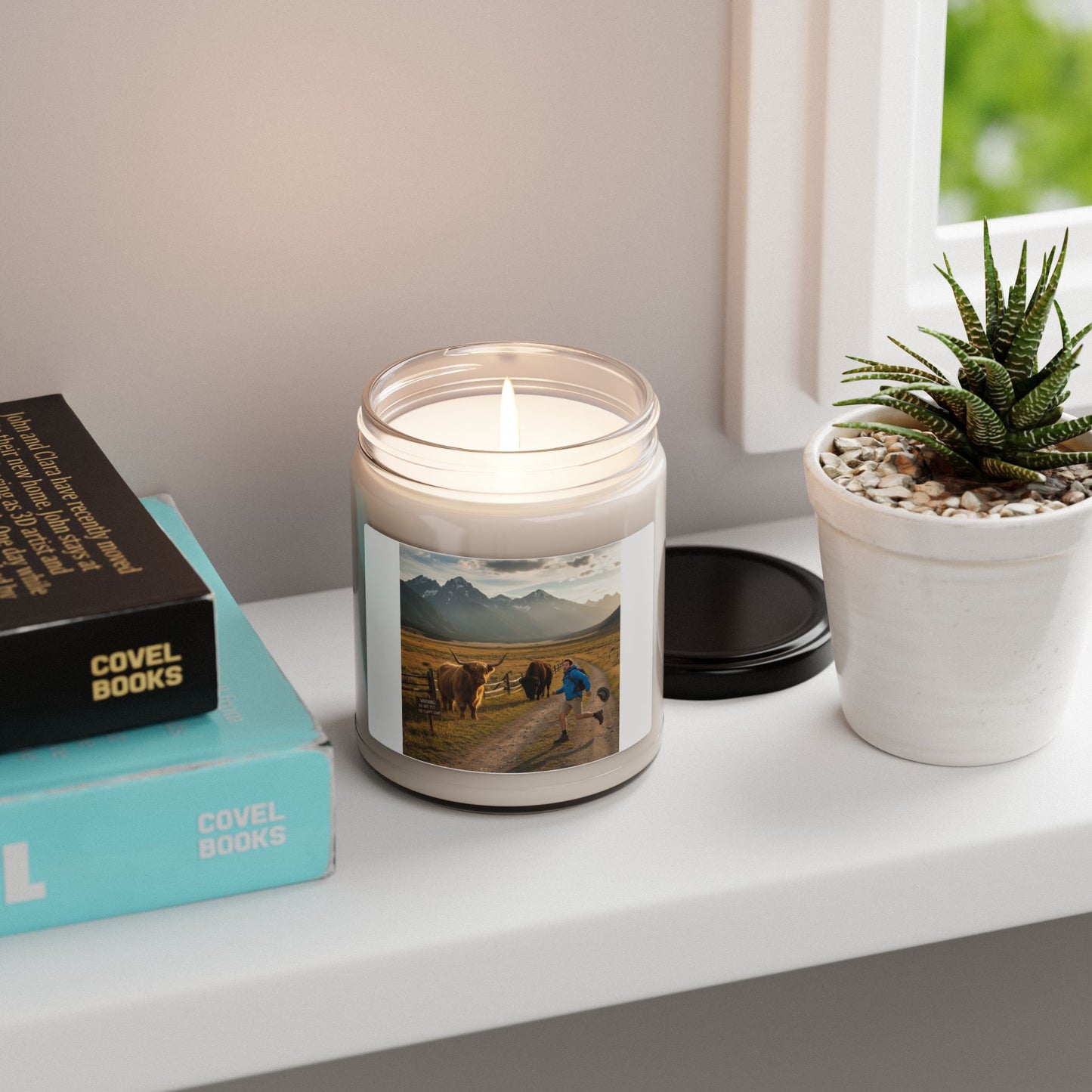 Chased by buffalo Quote Candle | Scented Soy Candle, 9oz