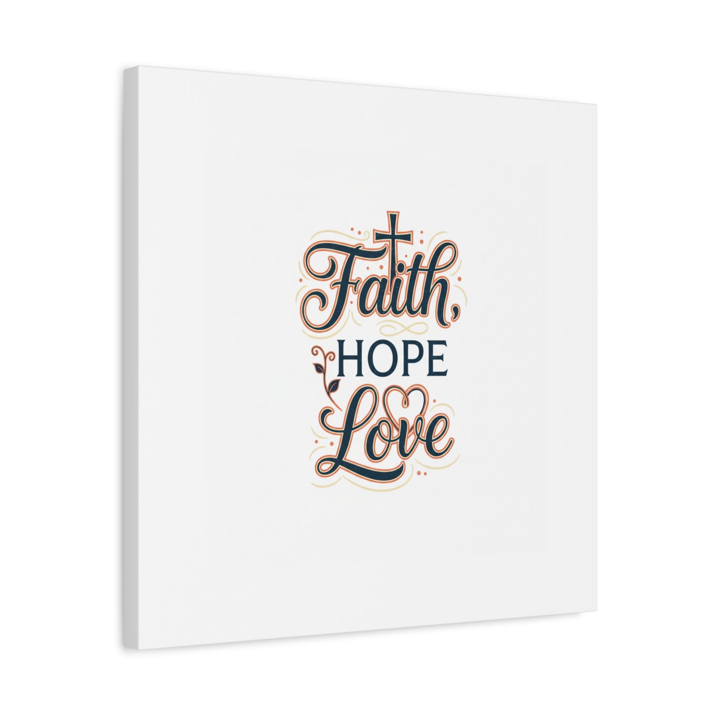 Faith Hope Love canvas, wall art