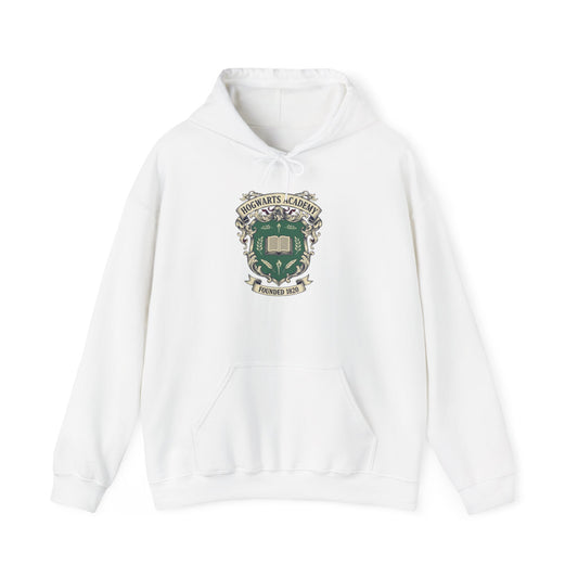 Hogwarts Old Money Ivy-Style Emblem Hoodie | collegiate crest, vintage club logo