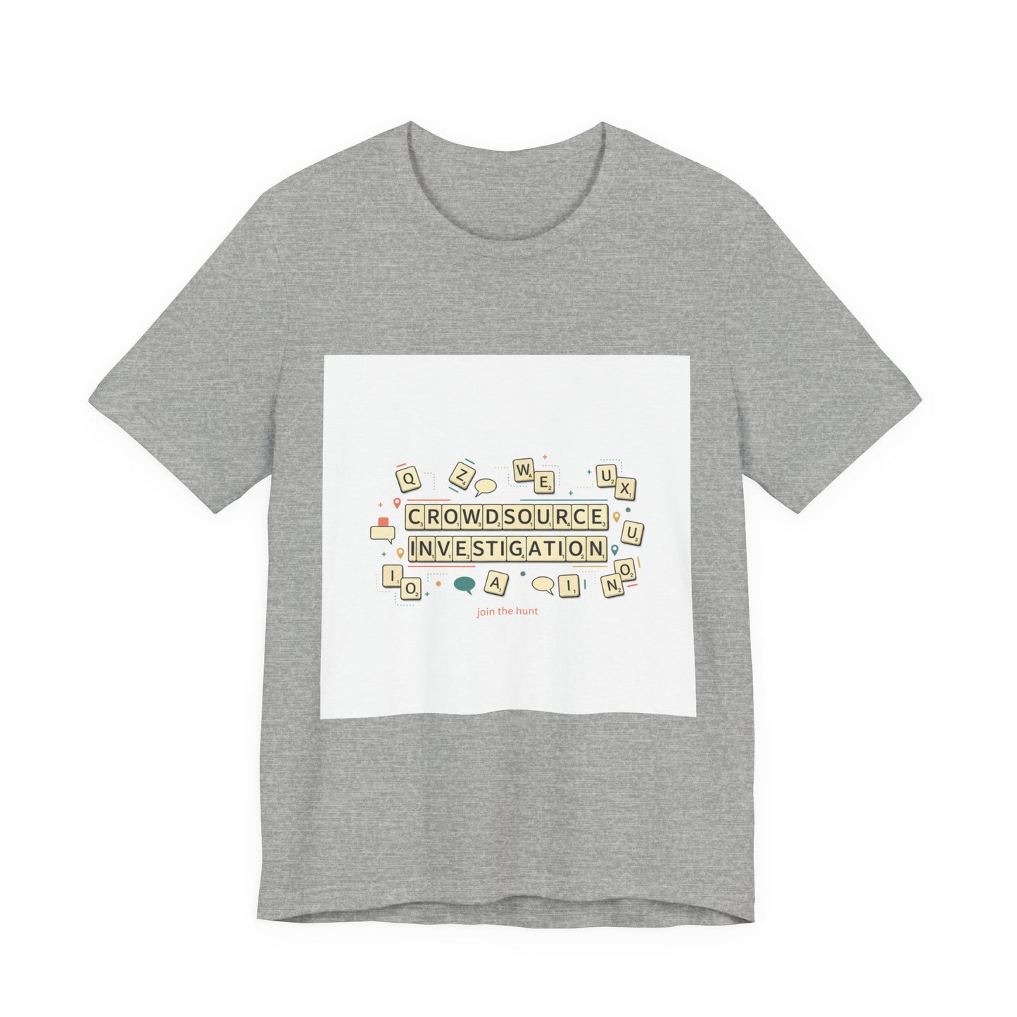 Crowdsource Investigation Tee | pixel art gamer shirt, indie RPG meme