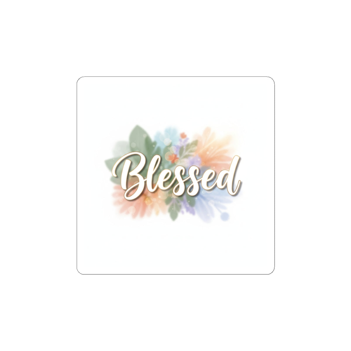 Blessed floral - text Sticker